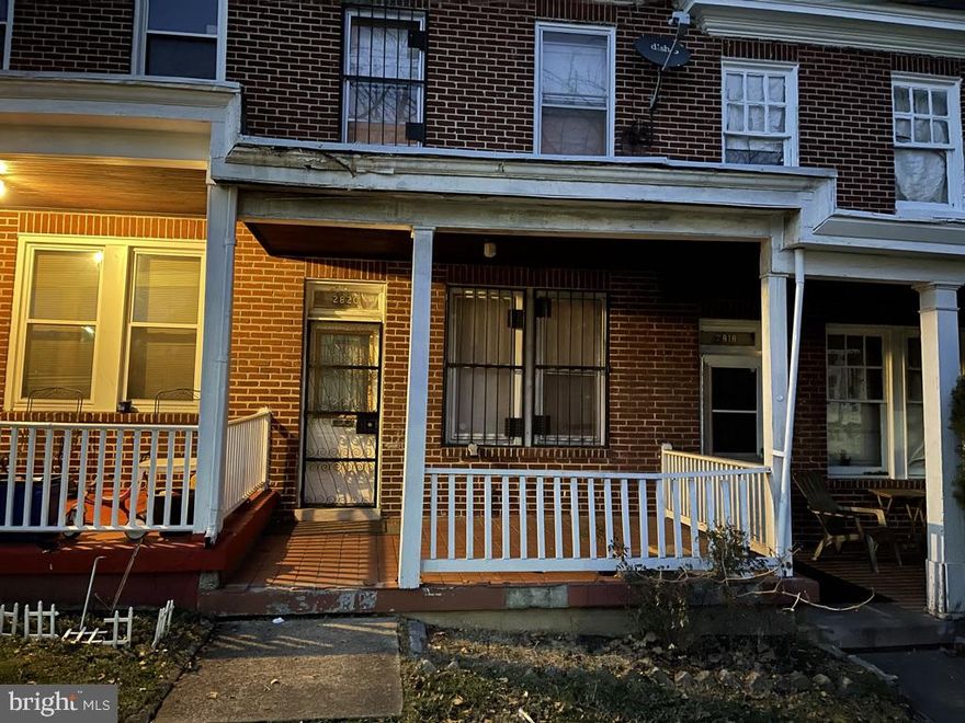 Bright and spacious, classic Baltimore city row home in need some renovation. This home has great bones  it is sold in as is where is condition. GR TBD, the owner will not redeem.  Only non-contingent offers shall be considered. $1000.00 EMD is a minimum.
