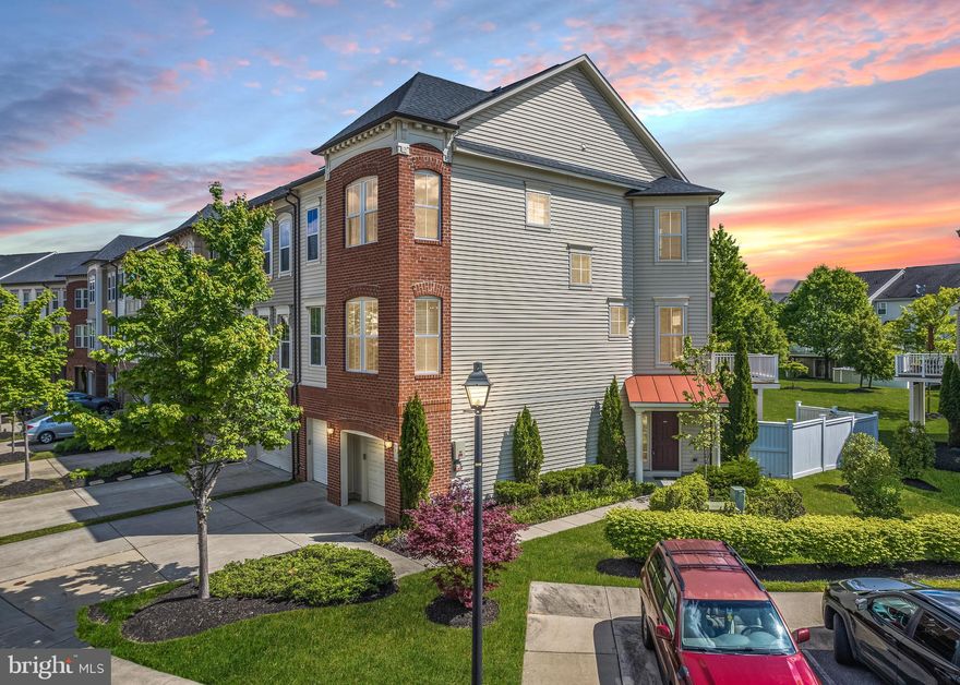 Discover this fantastic extra large rental in the desirable community of Emerson in the Howard Co part of Laurel.  End unit with side entrance, 2 car garage, driveway and extra parking very nearby. Freshly painted throughout and has all the bells and whistles - hardwoods, gourmet kitchen, deck, gas FP, master suite w/ sitting room and walk in closet,  upper level laundry, etc.  Three fully finished levels, with walk out basement. Solar panels on roof create reduced electric bills. Average monthly bills are less than $170 per month according to BGE. Condo Assoc is responsible for yard maintenance.  Home Choice Vouchers accepted. Pets accepted on case-by-case basis.