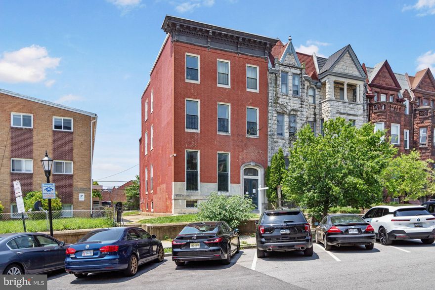 2304 Eutaw Place is a legally zoned, five-unit multifamily property located in the historic and architecturally significant Reservoir Hill neighborhood of Baltimore. Built in 1907, the property has been extensively updated over the past five years and is fully occupied with current, paying tenants, making it an excellent turnkey investment opportunity.

Each of the five residential units features modern finishes including hardwood flooring, updated kitchens with stainless steel appliances, in-unit washers and dryers, and high ceilings with generous natural light. The unit mix includes one 3-bedroom, two 2-bedroom/1-bath units, and two 2-bedroom/2-bath units. All utilities are separately metered for gas and electric; tenants are responsible for their own utility costs, while the owner pays for water. Off-street parking is available in the rear of the building for tenant use.

Recent improvements include a full roof replacement completed approximately two years ago and ongoing interior and systems upgrades throughout the building. With a current gross monthly rental income of $7,245 (or $86,940 annually), this property offers strong in-place cash flow with upside potential in one of Baltimore’s most enduringly popular neighborhoods.

Located just steps from Druid Hill Park, MICA, Bolton Hill, and with easy access to I-83 and public transit, 2304 Eutaw Place is ideally positioned for sustained rental demand and tenant retention.