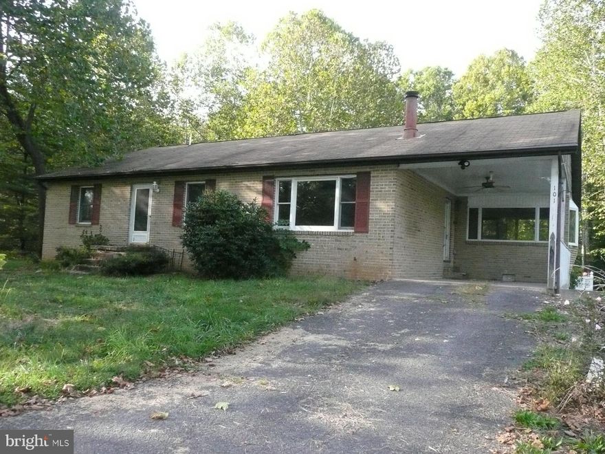 Brick home on 5.27 acres that backs to Sleepy Creek, Sold "As-Is" First Look Initiative, Owner-Occupant and Investor Offers will be Submitted, However Only Owner Occp. Will be Worked During First 20 Days, EMD To Century 21 Braddock Realty. Info & measurement are believed to be accurate, but buyer/buyer's agent to verify.