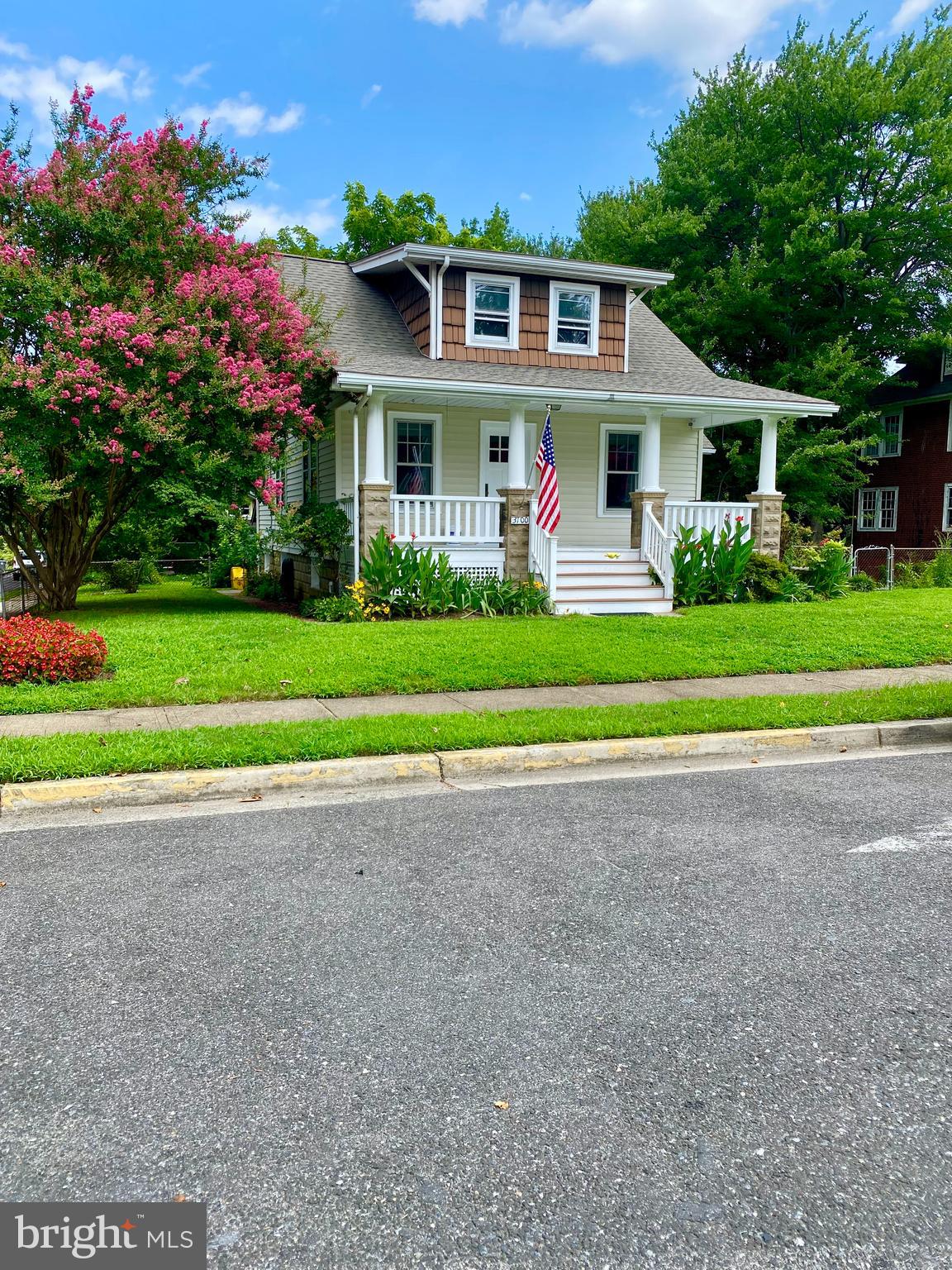 Beautiful cape on corner double lot, A lot of room to enjoy relaxing on the spacious Front porch or BBQ on the rear deck. Recently updated kitchen to include wood cabinets updated appliances additional wall of cabinets w/granite counter tops. Living room and separate dining rm, have hardwood floors. main level additional family rm. with fireplace. Two bedrooms full bath. Upper-level large bedroom Walkin closet and full bath, the shed conveys in as is condition.