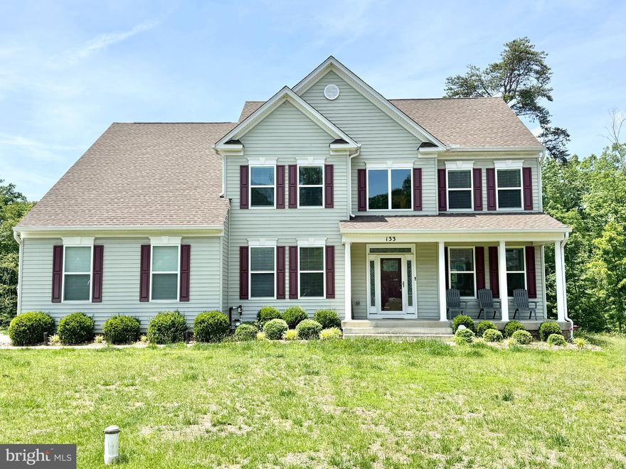 AVAILABLE IMMEDIATELY! Close to VRE for commuters (Brooke Point)  This spectacular home sits on 1.5-acre lot backing to woods,.  Almost 5000sqft of living space this home has 3 beautifully finished levels with an abundance of appealing designs and upgrades. Enter the home to a dramatic 2-story foyer and the welcoming main level featuring a large office-study; artfully designed living, dining, and family rooms; and a dream gourmet kitchen with upgraded stainless steel appliances, center island, granite.  The upper level features a oversized primary room with walk-in closets and a spa-like bath with a soaking tub, separate shower, and ceramic tile. 3 more sizable bedrooms grace the upper level to include a private full bath in one, and another full bath in the hallway. Large finished walkup basement with a recreation room, full bath, ample storage and office and loads of flex space. Relax in the fresh air on the front porch after work or on a weekend morning. Additional pleasures: Well water and includes a whole home water filtration system (no water bill); lawn irrigation system, 2-car garage with auto-openers and extended driveway for 8+ cars; Conveniently located very close to the VRE, I-95, RT 1, Embrey Mill Town Center, dining, recreation, and much more!