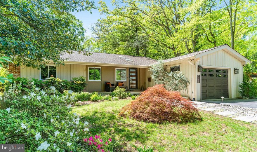 Contemporary Rambler with Pool in Quiet Mantua Cul-de-Sac – 4BR, 3BA, Over 2,700 Finished Sq Ft
Tucked away on a peaceful cul-de-sac in the heart of Mantua, this unique contemporary rambler offers a rare blend of modern style and natural serenity. This home provides the option for comfortable one-level living, with bedrooms, kitchen, laundry, and living areas all on the main floor.

The home features 4 bedrooms and 3 full baths, along with an updated kitchen and renovated bathrooms. The spacious living room with wood burning fireplace overlooks an oversized in-ground pool with a PebbleTec surface, surrounded by mature flowering plants and a flagstone pool deck—perfect outdoor oasis for relaxing or entertaining.

The main level includes 3 bedrooms and 2 full baths, an updated kitchen with adjacent laundry room, and multiple light-filled living spaces. The primary bedroom features a Juliet balcony with a charming view of the beautifully landscaped backyard, and the ensuite bath has been thoughtfully redesigned with a double vanity and large walk-in shower. Additional flagstone patios provide several inviting spots for outdoor dining and relaxation. A large storage shed adds convenience for tools and pool equipment.

The walkout lower level is bright and welcoming, offering a cozy family room with built-in gas fireplace, a dedicated office/den, a fourth bedroom or in-law suite with full bath, and a large utility closet. A huge conditioned crawl space provides abundant storage.

Enjoy the incredible location—just a 5-minute walk along a scenic trail at the end of the cul de sac to the Mantua Swim & Tennis Club. Part of the highly sought-after Woodson High School Pyramid, this home is located in one of Fairfax County’s most desirable communities—with no HOA.  Roof  2016.   HVAC  2021 both furnace and AC. HWH 2018. Replacement windows and interior doors throughout. 

Mantua is known for its strong sense of community, with miles of trails, parks, and regular neighborhood events hosted by the Mantua Citizens’ Association. Ideally situated just minutes from the Mosaic District, Inova Fairfax Hospital, and Pickett Road Shopping Center (with Trader Joe’s), this home also offers quick access to the Capital Beltway (5 minutes), Routes 50, 29, I-395, and I-66. Vienna and Dunn Loring Metro stations are nearby, and Tysons Corner is just  12 mins drive.