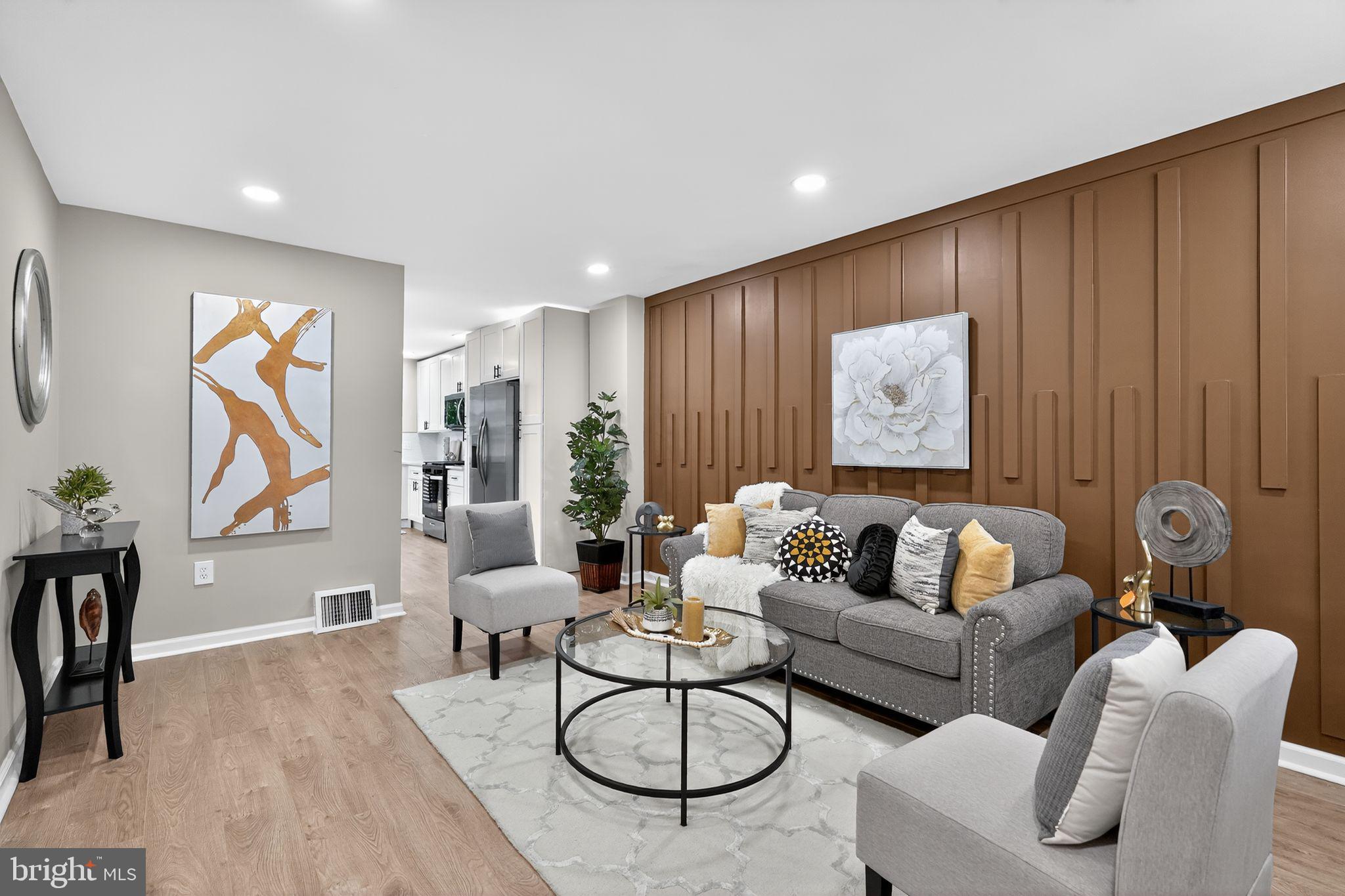 Welcome to 5955 Janette Street, a beautifully updated end-unit row home located in the highly desirable Manayunk/Roxborough area of Philadelphia. This home offers modern finishes, spacious living areas, and a rare oversized backyard perfect for outdoor entertaining and relaxation.
The main level features brand-new laminate wood flooring throughout, creating a seamless flow from the living room to the dining area and into the kitchen. The kitchen has been fully renovated with white shaker cabinets, granite countertops, stainless steel appliances, and stylish hardware, making it both functional and inviting.
Upstairs, you’ll find three generously sized bedrooms, all with brand-new wall-to-wall carpeting for comfort. The full bathroom has been completely remodeled with modern finishes, offering a fresh, clean look.
The partially finished basement provides additional living space with new laminate wood flooring, making it ideal for a home office, gym, or recreation area.
Outside, this property truly shines with a huge backyard—perfect for gatherings, gardening, or simply enjoying the outdoors. Parking is a breeze with a two-car garage plus a one- to two-car driveway. The home also boasts a brand-new HVAC system, including central air, ensuring year-round comfort.
Don’t miss your opportunity to own this turn-key property with space, updates, and an unbeatable location!