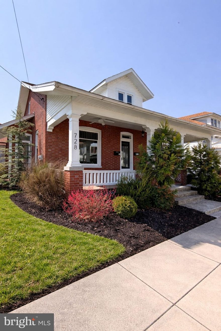 Welcome to 728 Main Street in Akron—a beautifully restored 1920s home where timeless character meets modern convenience. Throughout the home, you’ll find stunning original trim that preserves its historic charm, thoughtfully paired with modern upgrades in 2022  including whole house new electrical, HVAC,   whole house plumbing, new water softener, new roof and replacement windows— original stained glass front windows remain.

Step inside a spacious mud room from the back porch that flows into a large custom kitchen with quartz countertops and an 8 foot island.  The kitchen flows into a dining room that opens into the living room. Connecting the dining room and the living room is a large foyer with an original coat closet. Ceilings are over 9ft tall.  This home offers 4 bedrooms and 3 bathrooms, including a convenient first-floor bedroom located near a full bathroom. The front porch has new lighting and fans with mature trees that border it.  Back porch is new composite boards redone in 2022.

Step outside to a manageable backyard space that leads to a standout feature of the property: a large detached barn.  Driveway is shared with its own parking space behind the house. With its own address and mixed-use residential/commercial zoning, the barn offers incredible potential—whether as a workshop, studio, business space, or future apartment conversion. The barn backs to open green space and a quiet park. This is a unique opportunity to own a piece of history with the updates already done—and the flexibility to make it your own.

Ideally located in Lancaster County, this home offers easy access to local amenities. Including a quick five-minute bike ride to the rail trail, along with nearby cafes, restaurants and everyday conveniences.
