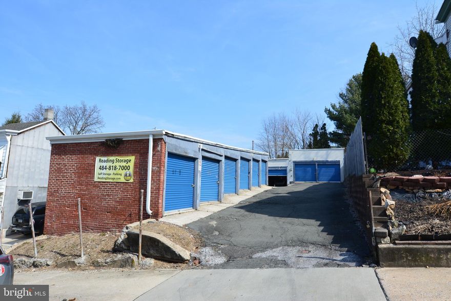 521 S 16th Street, Reading PA features 10 self-storage units and 4 off-street parking spaces, all within a gated, secure facility. The mix includes six 9x17 units along with four larger units, all equipped with roll-up doors. The added parking component provides additional income potential, making this a flexible and efficient income-producing asset.

Current income is $15,989 with a net operating income (NOI) of $12,602.84, delivering a current CAP rate of 9.3%. Pro forma projections show income at $18,500 and an NOI of $14,800, yielding a pro forma CAP rate of 11%. With minimal maintenance and strong tenant demand, this property offers reliable returns with upside potential.

Additional properties in the portfolio include:
826 Hampden – 17 units
824 Ritter – 13 units
511 Birch – 10 units
340 Locust – 18 units
333 Lombard – 34 units
1536 Haak – 36 units
625 N. 13th – 22 units
1128 Pike – 34 units
1200 N 9th Street – 66 units
306 N 13th Street – 1 unit
1541 Fairview – 8 units
635-R Weiser – 1 unit
521 S 16th Street – 10 units
328 Chestnut – 8 units
1214 Weimer – 10 units
741 Church – 12 units
330 Robeson - 1015 Rose – 96 units
364 Blair – 86 units