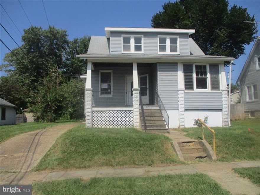 Spacious Cape Cod offers 4 bedrooms & 2 full baths. Main level has 2 bedrooms & 2 full baths. Upper level has 2 bedrooms. Hardwood floors in living & dining rooms. Huge walk in pantry in kitchen. Covered front porch and rear porch with off street parking. Deep rear yard is partially fenced. Agents view docs and general remarks for details.  OPENS TO INVESTORS 9.20