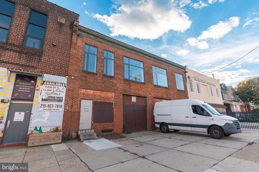 This solidly built warehouse offers a prime location along one of Philadelphia’s major commercial corridors, Allegheny Avenue. Spanning approximately 16,000 square feet of column free warehouse space, the property provides open, flexible floor plans ideal for a wide range of industrial, manufacturing, storage, or distribution uses.

The building is equipped with a large roll up door allowing for easy loading and unloading, as well as a dedicated second floor office suite totaling roughly 4,000 square feet, perfect for administrative or operational needs. With its sturdy construction, generous ceiling heights, and efficient layout, this property is well suited for owner occupants or investors seeking a versatile commercial asset in a high visibility, accessible location.
