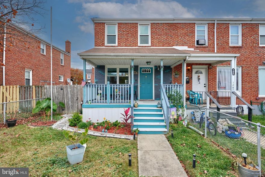 Stunning end unit renovated from top to bottom in 2021 ! From the covered front porch enter the large living room complete with brand new flooring and fresh paint throughout. The luxury kitchen offers quartz counter tops,  S/S appliances, and walk out to the sun deck and fully fenced yard. The upstairs greets you with a beautiful custom bath w/ soaking tub and 3 spacious bedrooms. The finished basement offers a flex space with laundry room complete with wash sink and additional room for storage. Storage shed in rear yard Conveniently located near commuter routes 151 & 695.