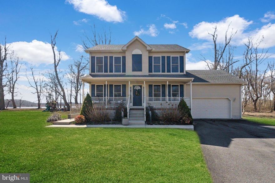 Discover this hidden gem at the head of the Elk River, offering breathtaking water views from the kitchen, family room, main bedroom, and expansive double deck. Nestled on a quiet cul-de-sac in the sought-after Bohemia Manor School District, this beautifully upgraded home is a gardener’s delight with raised garden beds which could produce fresh vegetables all season. Wildlife enthusiasts commonly enjoy sightings of Bald Eagles, while outdoor lovers and fisherman can launch a kayak just minutes from the rear of the yard. The home features a formal dining room, a versatile sitting room, a remodeled kitchen with stainless steel appliances, quartz countertops, and updated lighting. Freshly painted with updated baths, a newer hot water heater, and an expanded three-bedroom layout, this home offers modern comfort. The family room boasts hardwood floors, a gas fireplace with stacked stone surround, and sliding doors leading to a private deck with a gas line for grilling. The main suite provides a soaking tub, separate shower, and private deck access to take in the stunning views. A basement with egress and plumbing for an additional bathroom offers endless possibilities. The oversized two-car garage with high ceilings is perfect for kayak storage, while the expanded driveway accommodates a boat or jet ski. Energy-efficient features include a dual-zone gas heater and double-hung thermopane windows. The community offers a private boat ramp and scenic waterfront walking trails spanning approximately 20 acres. Don’t miss this rare opportunity—schedule your tour today!