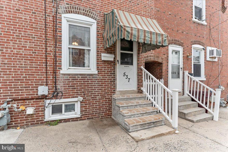 Welcome to 537 Bush Street, a charming  2 bedroom, 2 bathroom interior brick row home located in the heart of Bridgeport. This home offers a bright and spacious layout. The main living  areas are filled with natural light, creating a warm and inviting space as well as a full bath. Upstairs, you'll find two comfortable bedrooms and a second full bathroom for added convenience. Step outside to a large composite deck with durable PVC railings, perfect for entertaining or relaxing, and enjoy the fenced-in backyard—ideal for pets, play, or gardening. With its classic brick exterior, low-maintenance features, and walkable location near parks, shops, restaurants, and major routes, this home is a fantastic opportunity for first-time buyers, downsizers, or investors. Move right in and enjoy everything Bridgeport has to offer!