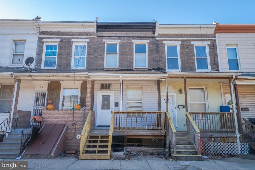 Investors you are not going to want to miss this one. Lots of updates, solid house, dry basement.  High ceilings on first and second level give this home a super spacious feel. New bathroom, new furnace, new appliances, fresh paint and new flooring throughout.  Front steps and entire back deck has been replaced. Second floor laundry room and huge walk in closet off of primary bedroom.  Only a few things left for you to finish up. Rehabs all around, Monument City Brewing Co, Urban Axes and B-Fit Lifestyle Fitness center just down the street. Lots of parking. Convenient to Rt 40, I95, 895 and downtown. Baltimore Highlands is a neighborhood to watch!