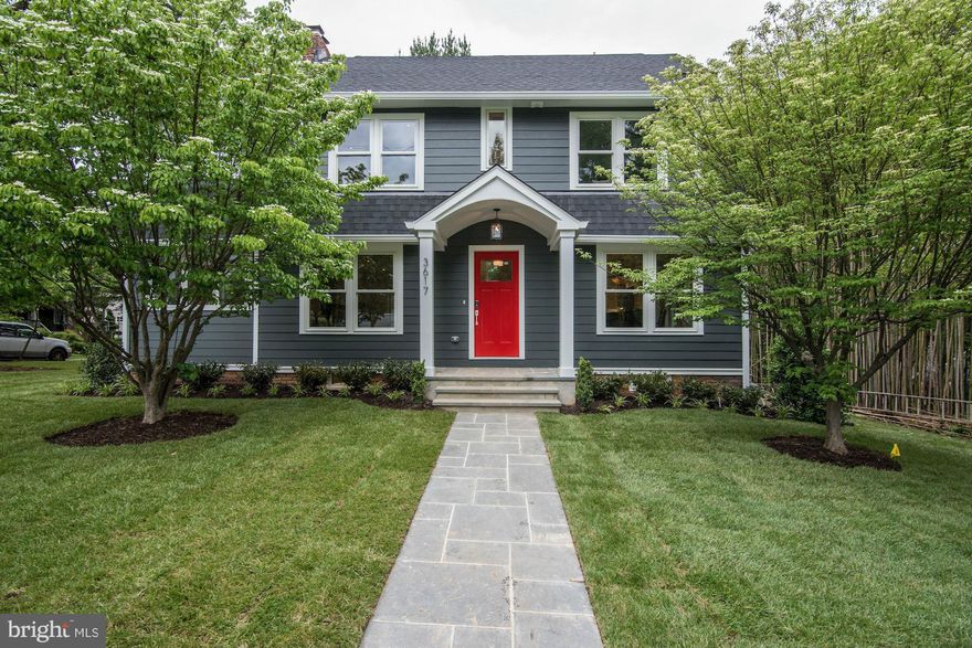 New Price!  Beautifully renovated & expanded w/ 5 BR/4.5 BA. Main lvl LR w/ FP, DR, Kit w/ island, mudrm, office/den, .5 ba. 2nd Fl  w/ MB suite w/ adjoining spa like bath, 2 bdrms, 1 full ba.  3rd Fl w/ 2 bdrms, 1 full ba. HWF. LL FR, full ba. 3,300+ sq ft of living space. Detached garage. Large corner lot. Steps to shopping, restaurants, parks.  Easy access to all major commuter routes.