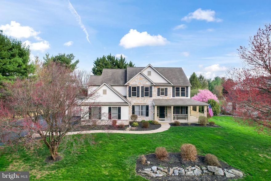 This beautiful and updated 4 bedroom 2 full, 2 half bath home with a finished basement is located in Lampeter Strasburg School District.  The backyard is like a resort with its amazing pool, hot tub, covered outdoor kitchen,  pizza oven, outdoor sink,  built in grill, tv hook ups with 2 tvs included, a bar top with stool seating... its truly a spectacular outdoor set up.   The inside is just as fabulous with all its updates.  The main floor has an office, half bath, laundry room, sitting room, formal dining room, updated kitchen, and an open floor plan with great room cathedral ceilings.  The second floor has an amazing primary suite with a spa like bathroom.  The other 3 bedrooms are upstairs and share another full bath.  The finished basement has a half bath, bar, workout room, and storage.  This home has over 3300 ft of living space inside and  an amazing outdoor space.  Truly a must see home.