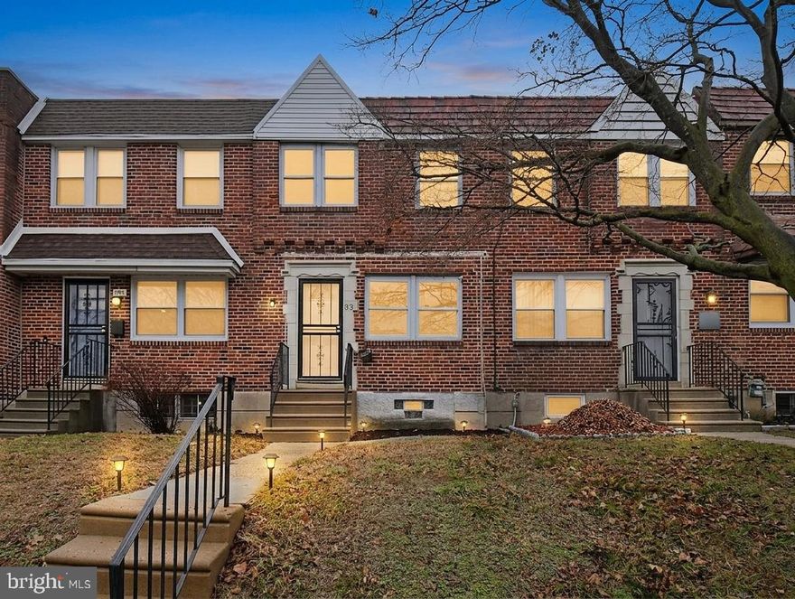 Great opportunity for a first-time homebuyer! This 3-bedroom, 1-bath home in the desirable West Oak Lane area of Philadelphia has been freshly updated and is ready for its next owner. The home features refinished hardwood floors and fresh paint throughout, giving the interior a clean, refreshed feel. In the rear, you’ll find a long driveway and a one-car garage, offering the convenience of off-street parking.