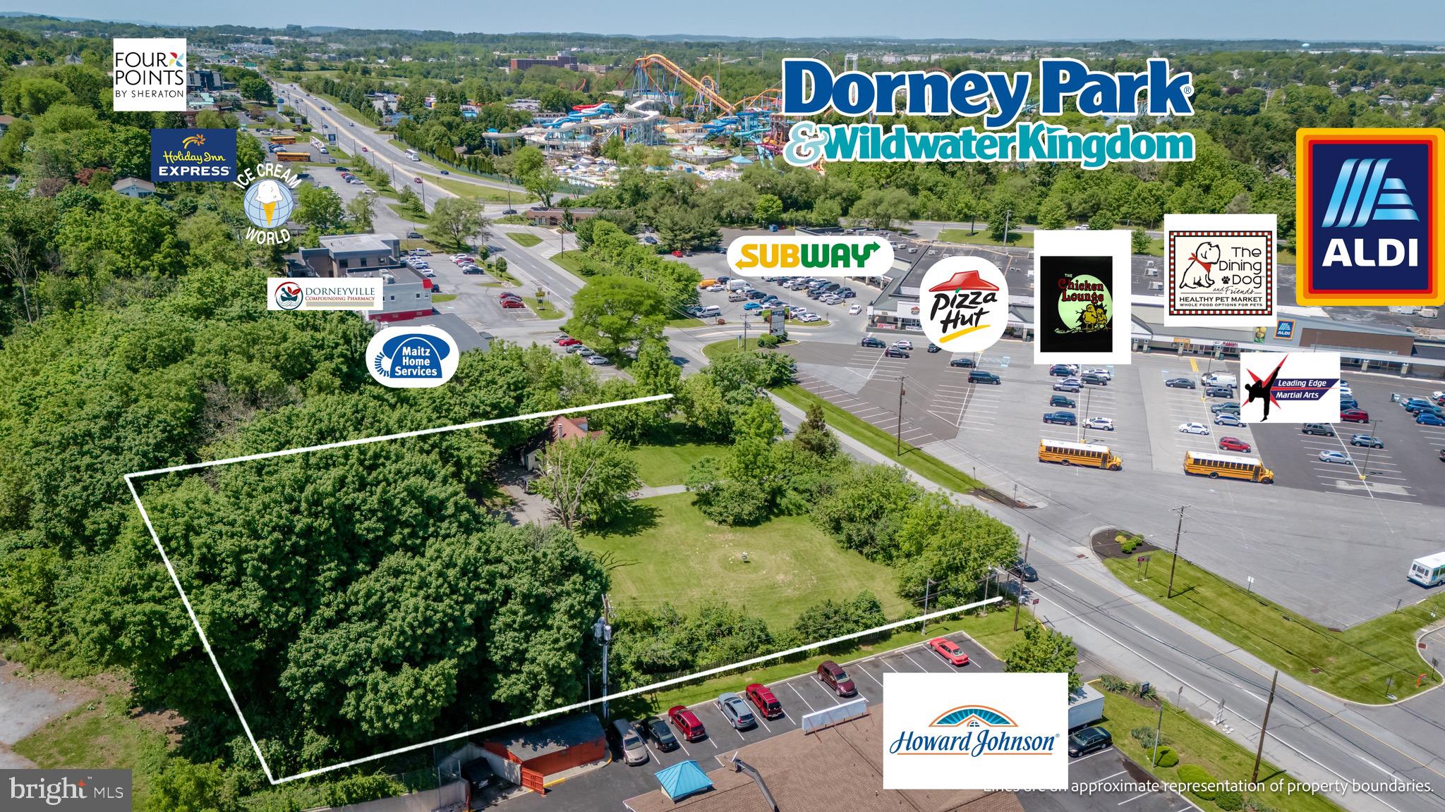 Discover an exceptional opportunity located on Hamilton Blvd, Lehigh Valley's hottest retail and commercial corridor. This Prime commercial lot boasts 200 feet of frontage and is strategically located near the intersection of Cedar Crest Blvd and Hamilton Blvd, close to Dorney Park's main entrance. The site benefits from high visibility and traffic flow, positioned across from Dorneyville and Cedar Point Plazas, surrounded by thriving businesses and institutions, including hotels, restaurants, and medical facilities, within walking distance to the VA Hospital, Cedar Crest College, the Da Vinci Science Center and just a few minutes from Lehigh Valley Hospital Cedar Crest campus. The lot has direct access to highways I-78 and PA 309 and is just a few minutes away from Rt 22, and the PA Turnpike. Zoned HC-Highway Commercial it offers enormous business potential for a variety of commercial uses. Don’t miss this rare chance to elevate your business in one of the region’s busiest commercial hubs.