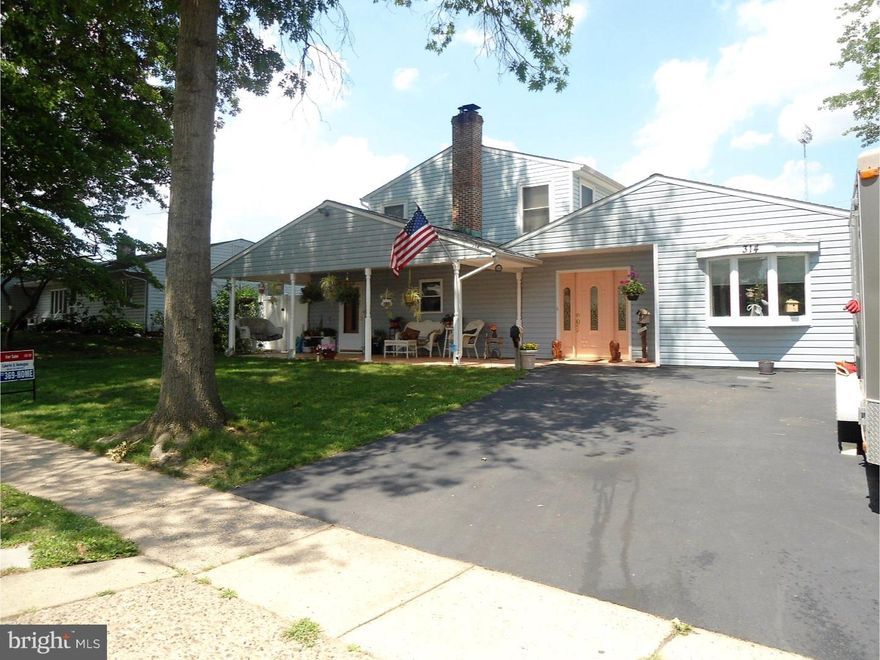 New Listing! SO MANY POSSIBILITIES!!! Beautiful, 2646 SF, 7 Bedrooms (or 6 bedrooms & a great room), 2.5 Bathrooms, Covered front porch with electric & cable, Large 12 X 16 two story SHED w/ electric. Freshly painted, NEW carpets, open floor plan, fireplace, C/A, Jacuzzi Tub & Shower Stall in 2nd fl bath, 2 Skylights. Remodeled & Expanded. Large Kitchen with 42" oak cabinets, stainless steel appliances, lots of counter space, breakfast bar & stools, deep ss sink, recessed lighting. Spacious Dining Room. Open floor plan! Deck/balcony overlooks the football field. Rear fenced yard backs up to Truman football field w/ service road access for recreational vehicles or easy back yard access. Large home! Formerly Goldilocks G Retrievers in home breeders. Check with Bristol Twp for other possible uses such as: In-Law Suite, in-home pet groomers, K-1 breeders, in-home day care, group home and other in-home business possibilities, separate entrances! Exterior lighting. Beautiful and CLEAN! Kennel fencing is on Craig's L but may be negotiable. Large lot! Replaced carpets, roof, windows, siding, oil tank, upgraded 220 amp electric, C/A, Double driveway, sewer line, new top soil and seed on side yards, MORE!