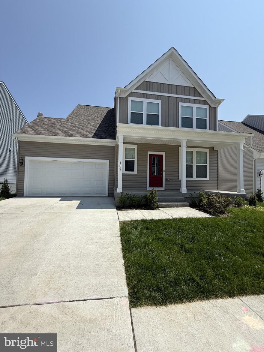 Almost Brand New! One of the largest homes in the neighborhood with a full basement AND a morning room off of the kitchen!  With an ASSUMABLE VA loan!  Unexpected job transfer requires this motivated and heartbroken owner to lease or sell.  You will be sure to love this energy efficient home that is 6 months old and still under the builder's warranty.  Beautiful neutral color pallet throughout this 3 level home with all of the features you are looking for - full length front porch, large morning room, and a walk out basement with a full bathroom.   This large home is located close to Charles Town and historic Harpers Ferry so you can enjoy all of the entertainment, restaurants, shopping, history and activities nearby.  Easy access to major commuter routes and shopping.  Large inviting bedrooms and bathrooms as well as a large, partially finished basement complete this perfect home.  Take advantage of the opportunity to get into an established neighborhood in a 6 month old home with all of the upgrades at a lower price than you can purchase new.  The VA loan on this home is assumable! Rent to own terms can be negotiated- please contact owner Belen for more information.