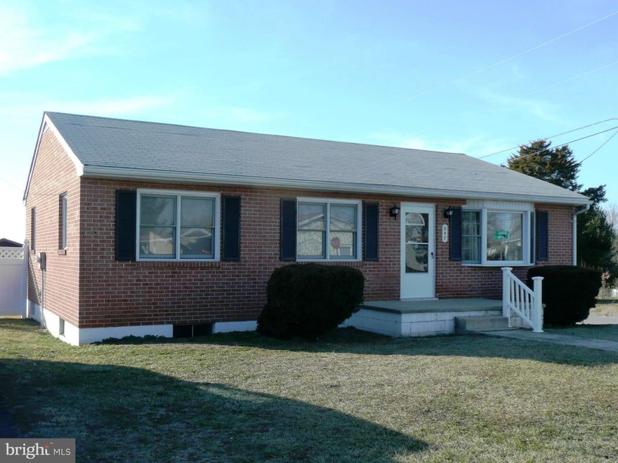 Brick rancher surely shows pride of ownership.Newly renovated kitchen w/new stainless appliances. Beautiful wood floors throughout w/vinyl in kitchen & tile in bath. Enjoy the covered deck (8X24) and your very own in ground pool(32X17) for all your outdoor entertaining. 8X8 shed &  5X5 attached storage to house.Full bath in basement has been started w/bath tub installed, plumbed for sink & toilet.