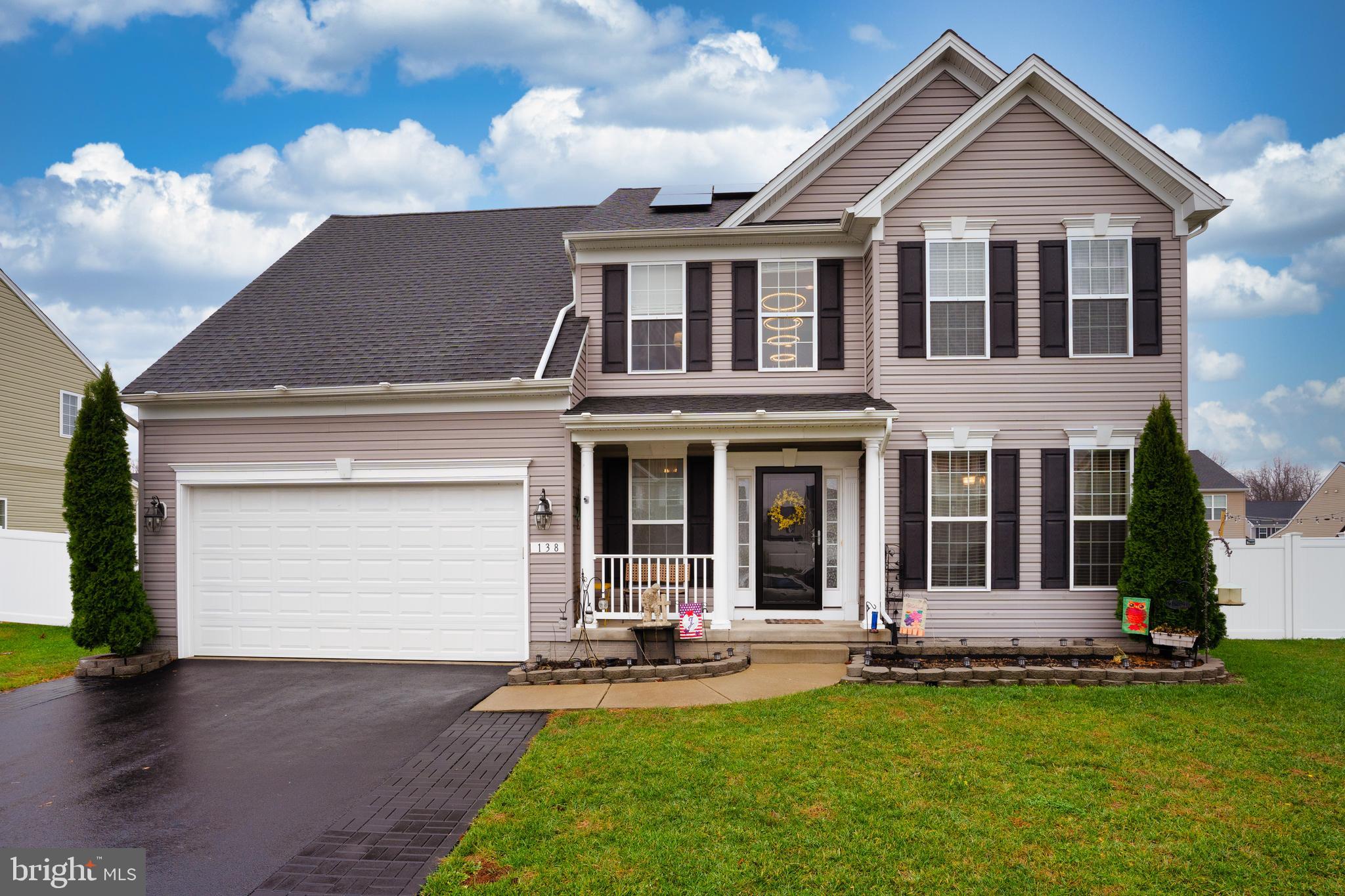 Welcome home to this beautifully superbly kept 4 bed 2.5 bath home in the sought-after community of North Brook. Hardwood floors and large windows throughout the main level. Expansive open main level floor plan includes a kitchen that is ideal for those who love to cook and entertain. Stainless steel appliance, including an upgraded gas stove that has an air fryer setting! Main level private office/den. Huge primary bedroom with walk-in closet and ensuit bathroom! 2 car garage with overhead storage and 120 volt GFI ready to charge your electric vehicle. Please see list of items that convey...INCLUDING patio Furniture and Gazebo...Move in and be instantly ready to relax or entertain and enjoy your large fully fenced backyard, Pawfect for your pets! Solar Panels are leased. Call Team Shea Today for your Private Tour!
This property has a VA Vet to Vet assumable loan with low interest rate. Call for details. Property is also available for USDA loan.