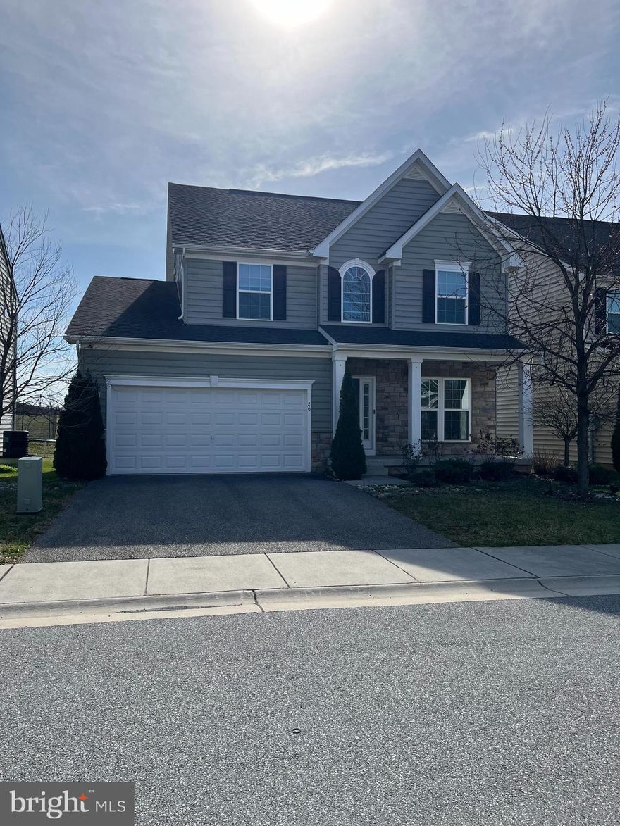 Spacious 2725 Sqft. single family home in Berkeley Station S/D Spring Mills area. Features 3 bedrooms, 2.5 baths. 2- car garage and finished basement. Basement features large family/rec room, and large storage area. Main floor features formal living room and large open concept Kitchen/dining/living area and half bath. Hardwood floor, carpet and tile throughout house. Kitchen features all stainless steel appliances, pantry, laundry room with washer and dryer, island, and propane fireplace.
2nd floor features large living room, 3 bedrooms and 2 full baths. Master bedroom features walk in closet and double vanity, linen closet and double shower.
Convenient interstate travel and schools, shopping, restaurants. No animals.