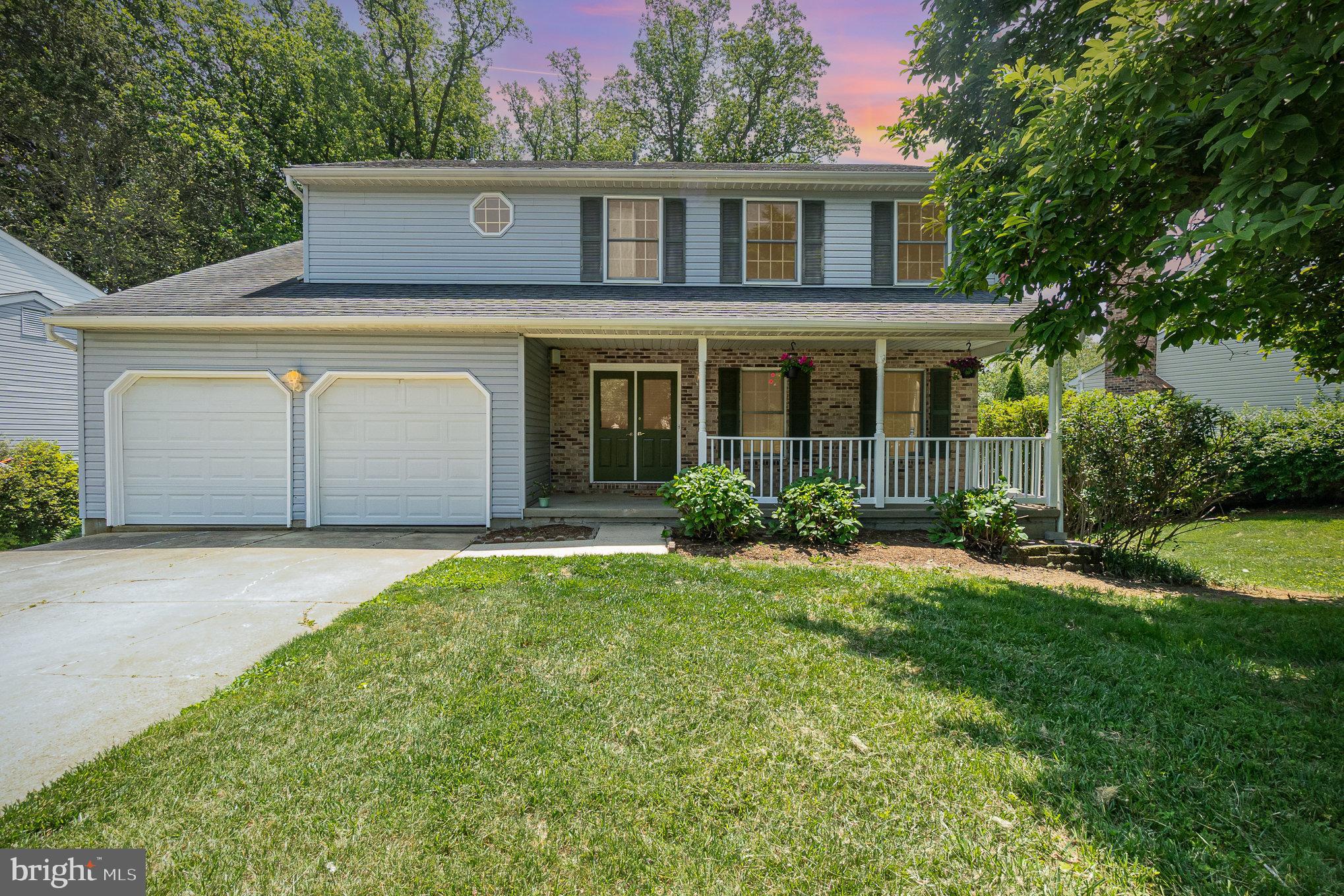 MOTIVATED SELLER! HVAC 2021; BRAND NEW neutral carpet; and fresh paint! Located in the sought-after Hunters Run neighborhood of Bel Air in the Patterson Mill School district, this property features a two-car garage and a spacious layout filled with natural light. The living and dining rooms showcase laminate flooring, crown and chair molding, and neutral paint throughout. The eat-in kitchen has Corian countertops, stainless steel appliances, a double sink, and recessed lighting. Just off the kitchen, enjoy a cozy sunken family room with a ceiling fan, perfect for everyday living. Upstairs, you'll find a generously sized primary bedroom complete with crown molding, a ceiling fan, a walk-in closet, and an attached primary bathroom. Three additional bedrooms and a full hall bathroom provide plenty of space for family or guests. The walkout lower level features fresh paint, new carpet, recessed lighting, a half bathroom, and a large laundry/storage room. Step outside through the sliding doors to a private rear yard backing to trees—ideal for relaxing or entertaining. This home is convenient Bel Air location close to shopping, dining, and commuter routes! This home has central vac.