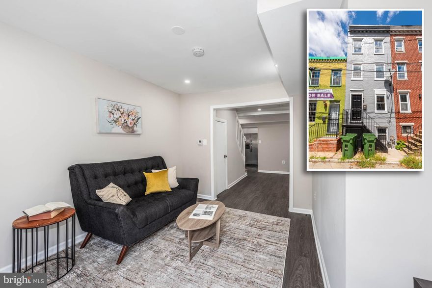 NEWLY RENOVATED HOLLINS MARKET ROWHOME WITH 3 FINISHED LEVELS OF LIVING SPACE!  Features include wood flooring throughout, an inviting living room, separate dining area, Chef's kitchen with granite counters, ss appliances, & tile backsplash, 2nd level with a bedroom, full bath, and convenient bedroom level laundry, 3rd level with 2 additional bedrooms, a full basement that's perfect for storage, and a private rear patio!  Located close to Downtown Baltimore, stadiums, UMMC, and major roadways!  MUST HAVE GOOD CREDIT AND NO HISTORY OF EVICTIONS OR FAILURE TO PAY RENT FILINGS TO BE CONSIDERED - NO EXCEPTIONS!