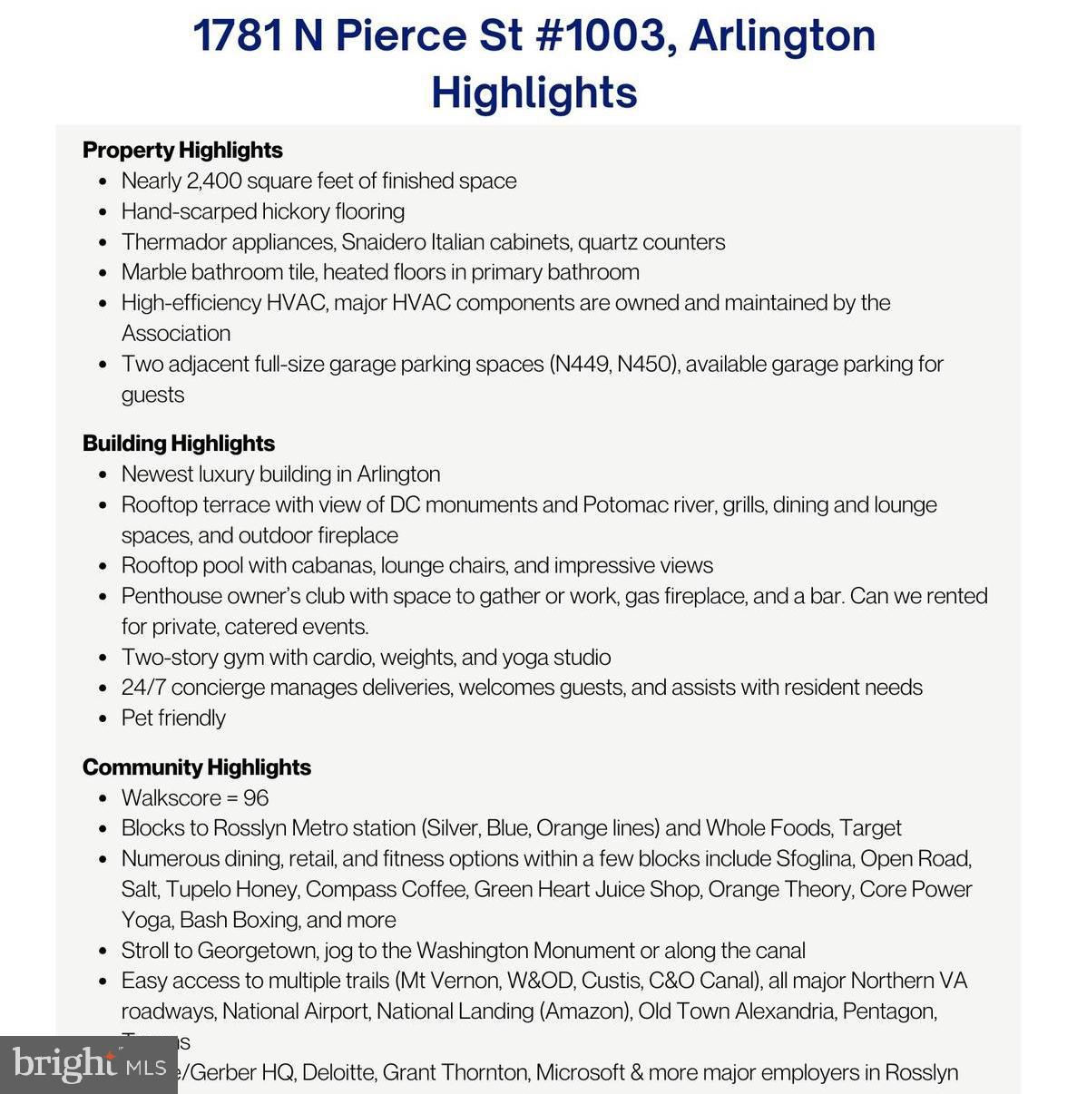 ROSSLYN - Residential