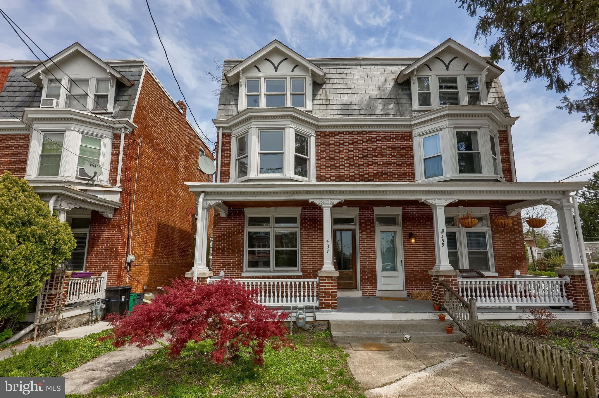 Plenty of room in this charming, classic 5-bedroom, 3-story semi-detached home in the West End. The bright living room features beautiful hardwood floors and an open staircase, complemented by high ceilings throughout. Enjoy a spacious, sun-filled eat-in kitchen with an island. First-floor laundry adds ease to daily living. Relax on the full front porch, and take advantage of two adjoining bedrooms on the third floor. Efficient gas heating, lower Lancaster Township taxes, and a prime location complete the package!