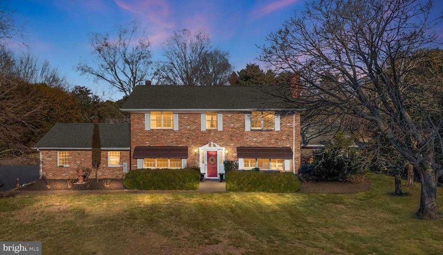 WATERVIEWS in QUEENSTOWN! Welcome to this Classic two-story Brick Colonial set on two expansive lots totaling approximately 2.26 Acres, offering Privacy, Space and a sought-after Eastern Shore Lifestyle! This 4BR, 2.5BA well-proportioned home has 2262 square feet of comfortable living space, complemented by Water Views and serene surroundings. Inside, you’ll find timeless charm with Hardwood Floors ready to be brought back to their glorious shine, extensive Crown Molding just needing some paint and two Wood-burning Fireplaces that all with a little love will be ideal for cozy gatherings! A thoughtfully designed layout that blends functionality with traditional elegance just waiting for you to add your upgraded charm! Outdoors, enjoy summer living with a screened-in porch, an in-ground Gunite pool (conveyed AS IS) and expansive yard space perfect for entertaining, recreation, or future enhancements. A detached secondary dwelling provides exceptional flexibility, ideal for a pool house, home office, guest house, studio, or in-law suite! Located in the highly desirable Queenstown area, this property offers convenient access to waterways, marinas, shopping and waterfront dining, making it a rare opportunity to own acreage, amenities and lifestyle all in one exceptional offering!  * The main lot with dwelling is Lot 9 and is 1.16 Acres and Lot 8 is 1.10 Acres. *