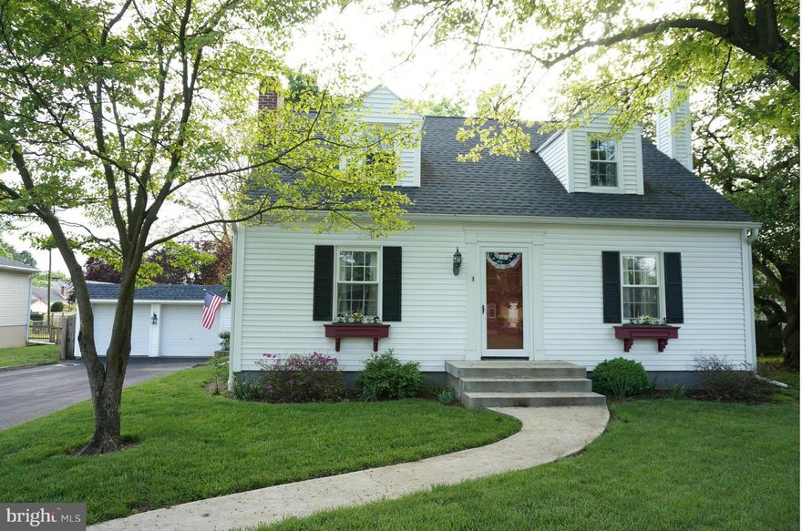 A LOT TO LIKE! 3BR 1.5 BA Cape Cod, Country Kit, DR, Sun Rm Addition, Bsmt FR w/FP, Wrkshp, Laundry Rm, & Storage, Det 2 Car Gar w/15 x19  Workshop Addition, Storage Shed w/Elec, Entertain Family/Friends-SUPER 1/3 acre, PARK LIKE Fenced Back Yard, Large Brick Patio, Fountain, Many Updates-Elec-Heating,Plumbing,Siding-Insulation,Windows,Roof,Spouting, Sidewalk, Just Add Your Decorating Touches!