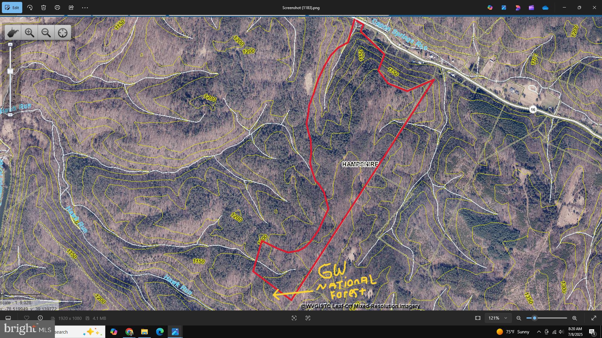 100 AC ON GEORGE WASHINGTON NATIONAL FOREST