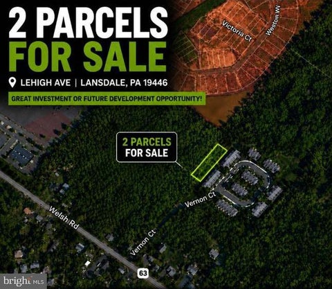 Vacant Land For Sale - Lehigh Avenue<br/> Montgomery County, HATFIELD, PA 19440