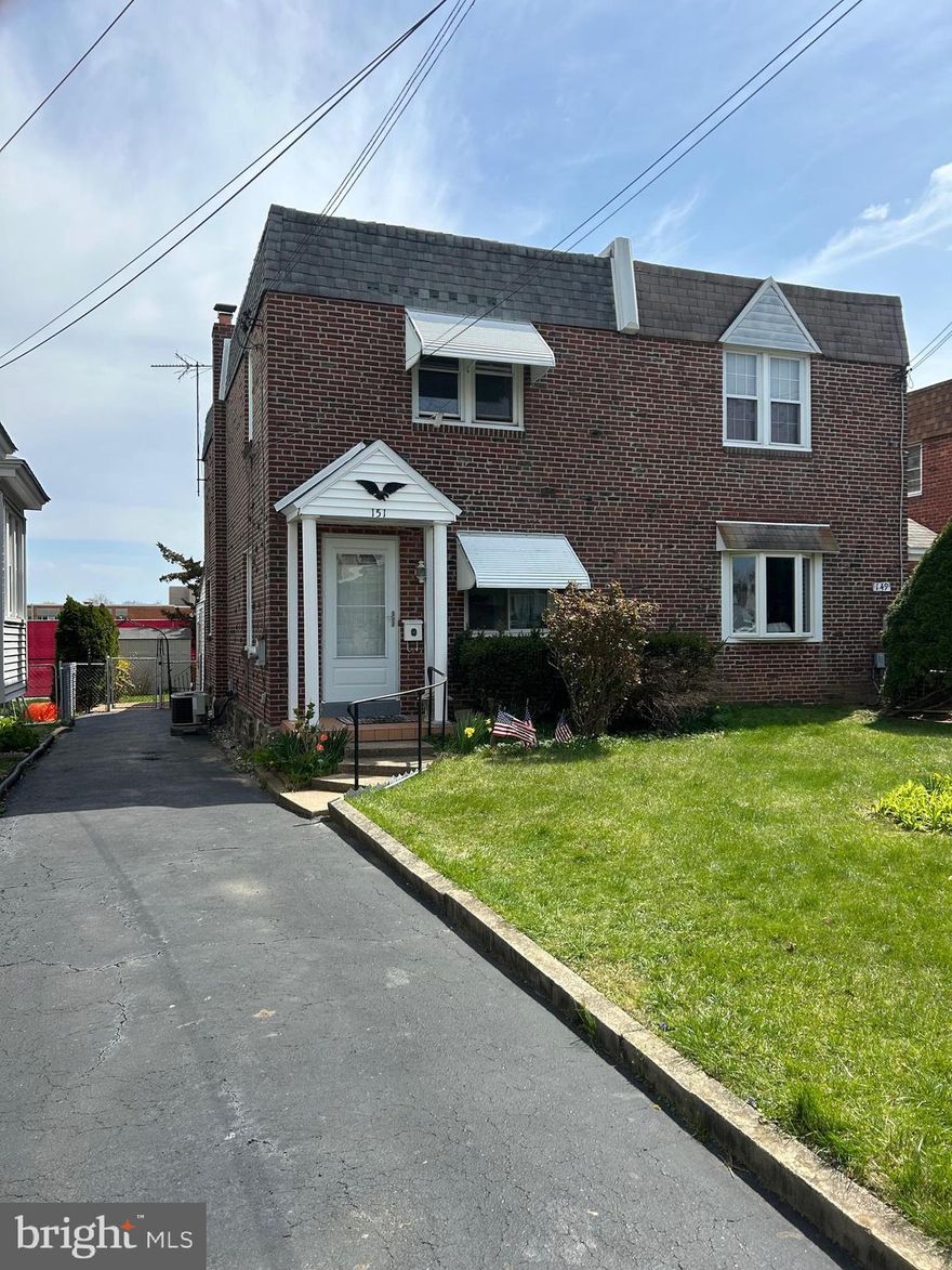 Excellent opportunity to own this 3 Bedroom Brick Twin that backs up to Haverford H.S.  House needs updating and is to be sold in As-Is condition.  1st:  Living Rm, Dining Rm, Kitchen and Small Enclosed Porch. 
2nd: 3 Bedrooms and a Hall Bathroom.  Bsmt:  Full and Unfinished.  Fenced Rear Yard with Storage Shed that backs up to the High School Tennis Courts.  Driveway Parking.   1 Year Old Gas H/W heater.  Roof Coated in 2022.  New Front Storm Door.  Great Location.  Easy to Show and Quick Settlement Possible!