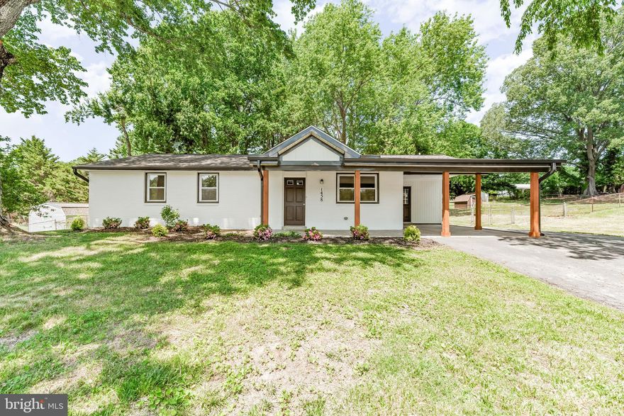 Completely renovated and move-in ready rambler in the Cavalier Country community of Dunkirk! This 4-bedroom, 2 full bath home was rebuilt from the studs up with quality craftsmanship and all work fully permitted through the County, offering the feel and finish of new construction throughout. Major upgrades include a new roof, updated insulation and attic space, all new flooring, drywall, paint, utilities, appliances, custom kitchen cabinetry and layout, plus beautifully redesigned bathrooms. The spacious primary suite features a private en-suite bath and walk-in closet. Enjoy the open-concept floorplan enhanced with custom trim details and elegant wainscoting. Situated on a large, flat, fully fenced lot, this home offers both style and peace of mind for its next owner. Schedule your private tour today and contact the listing agent for additional details!