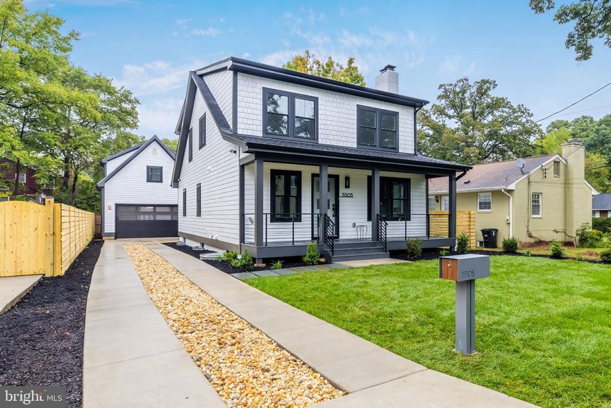 ***Pending but last chance to view the Builder's work at Oct 5 Open House 12-2 pm**
Discover this stunning,  modern bungalow with a rare accessory building (studio loft with full bath) above the 2-car garage in the heart of historic Glencarlyn!  This sought-after neighborhood has a quaint "Mayberry" feel from the wide tree-lined streets to its own park, library, museum, and meeting hall.  Yet, it is moments away from DC and Arlington's urban conveniences.  Situated on a 6,000 sf level lot, 5th St is one of the BEST streets and only a stone's throw away from Glencarlyn Park. 

This innovative home was constructed by an experienced local builder, NextDayRemodeling. The distinctive detail and skilled craftmanship is visible throughout.  Everything is NEW construction from the interior and exterior (retained only the bricks and foundation).  New plumbing, wiring, electrical, dual-zone hvac, drywall, roof, gutters, waterproofing system and more! New trex deck, porch, privacy fence and landscaping.  The home has been expanded with an entirely new second floor addition.  Newly built 20x20 garage equipped with an EV receptacle . Studio loft is perfect for an au-pair, in-law, or guest house, with its own kitchenette, bed/bath, and separate mechanical system (400 sf).