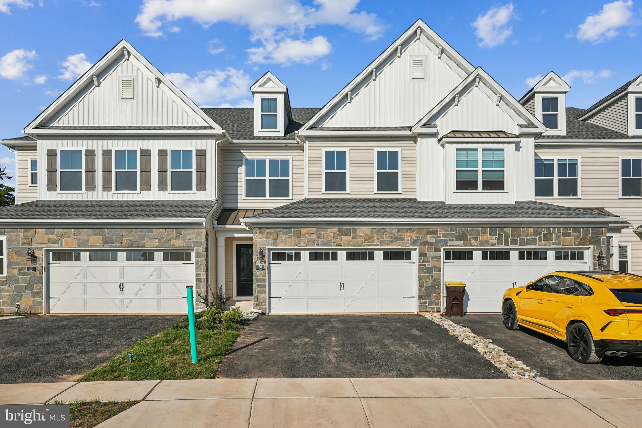 Brand-New Luxury Townhome in The Reserve at Spring Mill!
Be the very first to call this stunning, newly built townhome your own! Located in the prestigious Reserve at Spring Mill community, this residence showcases over $68,000 in premium upgrades and offers a perfect blend of style, comfort, and convenience.
The open-concept main level is designed for modern living, featuring a bright and airy layout that seamlessly connects the living room, dining area, and gourmet kitchen. The kitchen is a true showpiece with an oversized quartz island, stainless steel appliances, a walk-in pantry, and direct access to an extended composite deck with scenic views—perfect for entertaining or unwinding outdoors.
Upstairs, the luxurious primary suite impresses with elegant tray ceilings, a large walk-in closet, and a spa-inspired en-suite bath complete with dual vanities, a soaking tub, and a glass-enclosed shower. Two additional bedrooms, a spacious hall bath, and a convenient laundry room complete the upper level.
Other highlights include an oak staircase, luxury vinyl plank flooring throughout the first floor and upstairs hall, a triple-panel sliding door with retractable screen, and a two-zone HVAC system. The expansive unfinished basement with 9-foot ceilings and powder room rough-in provides endless possibilities for customization—whether a home theater, fitness studio, or recreation space.
Set in the heart of Northampton Township, this home offers easy access to Philadelphia, Princeton, and New York City via I-95, Route 1, and the PA Turnpike. Enjoy proximity to golf, swim, and tennis clubs, along with the added value of the top-ranked Council Rock School District.
This is a rare opportunity to own a brand-new, move-in-ready luxury townhome in one of Bucks County’s most desirable communities. (Also, may be available for Lease - at $3,950)