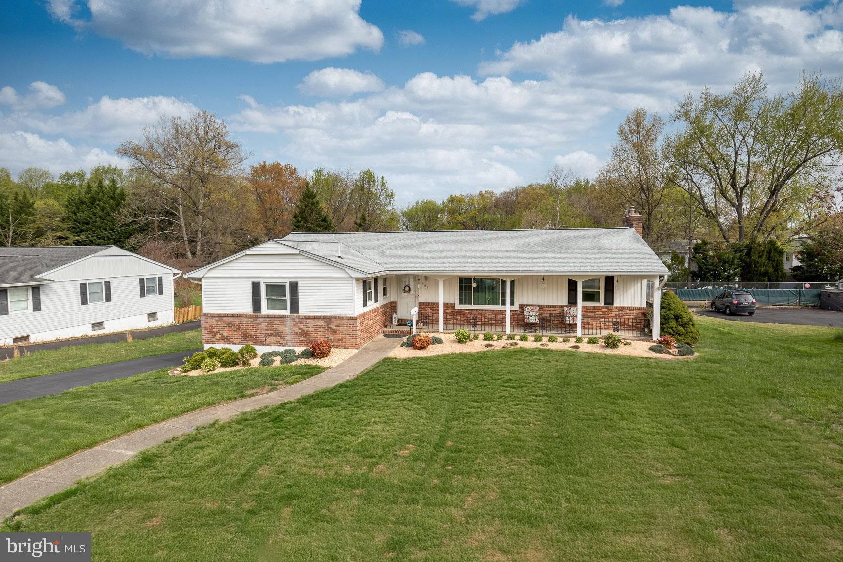 This is a must-see, move-in ready home in the heart of Linthicum! A beautiful brick Rudy York rancher, exceptionally well-maintained- newly landscaped and renovated. A welcoming landscape and covered front porch invite you to this spectacular home. Throughout the entire home there are newly painted walls and ceilings, refinished hardwood floors, new master bath. A ceramic tile entry opens to the formal living room. A huge picture window looks onto the front porch and a fluted trim entry invites you into the spacious kitchen. The kitchen and dining allow for formal or family entertaining., tons of cabinet and counter space, upgraded stainless steel appliances, new built-in microwave, The main level family room offers a warm gas fireplace., and sliders that leads to relaxing all-season sunroom with a panoramic view overlooking the beautiful back yard. The large primary bedroom has a newly updated ensuite bathroom with new custom high-end glass shower doors. The second and third bedrooms are nicely sized and share the hallways full bathroom. The lower-level unfinished basement space gives you a canvas to make even more livable space, recreation room and plumbed for an additional bathroom. A walkout door is available for easy access to the backyard. A 4-car garage is accessible from the basement. The back yard is perfect for entertaining. Shipley Road is also a dead-end street which limits the amount of traffic. Seller may need delayed closing or post occupancy.