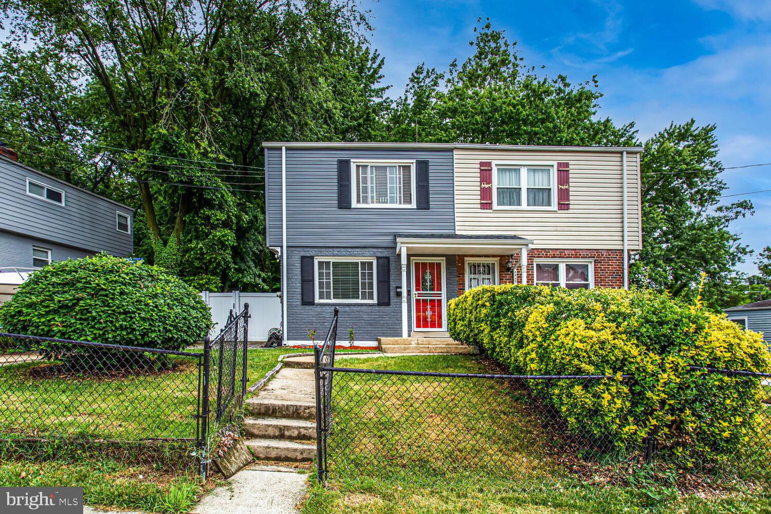 You won’t want to miss this GEM! Welcome home to this beautiful semi-detached home with a fenced backyard for outdoor entertaining and off-street parking for 3 vehicles. A rare find! This exceptional 4 Bedroom 2.5 Bath home is situated on a large corner lot with Upgrades Galore. Features include Stainless Steel Appliances, Granite Countertops, Wine Fridge, Floating Hardwood Floors, Custom Tile Shower, Recessed Lighting, Ceramic Floors, Finished basement and a paved driveway. HSA 1 year Home Warranty and NO HOA. Great commuter location near Joint Base Andrews, Washington DC and Virginia. The home is beautiful and move-in-ready. Schedule your private showing today.
