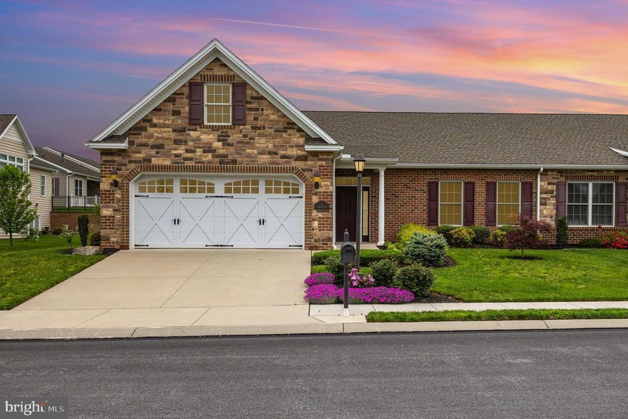 Step into easy living with this beautiful 2 bedroom villa located in Stoner's Farm.  This home offers a thoughtful layout designed for comfort and convenience including: primary suite with walk-in shower, spacious living room with a cozy gas fireplace, a den for a home office or guest area.  An incredible 19.8 x 8 storage room for all your extras.  Covered back porch which is ideal for your morning coffee or evening relaxation.  Enjoy first-floor living at its best in a community you will love to call home.  All appliances convey with the home.
Showings begin on May 7th.   Open House on Saturday, May 10th from 1:00-3:00pm.   Professional photos coming soon.  Call for details or to schedule your personal showing.