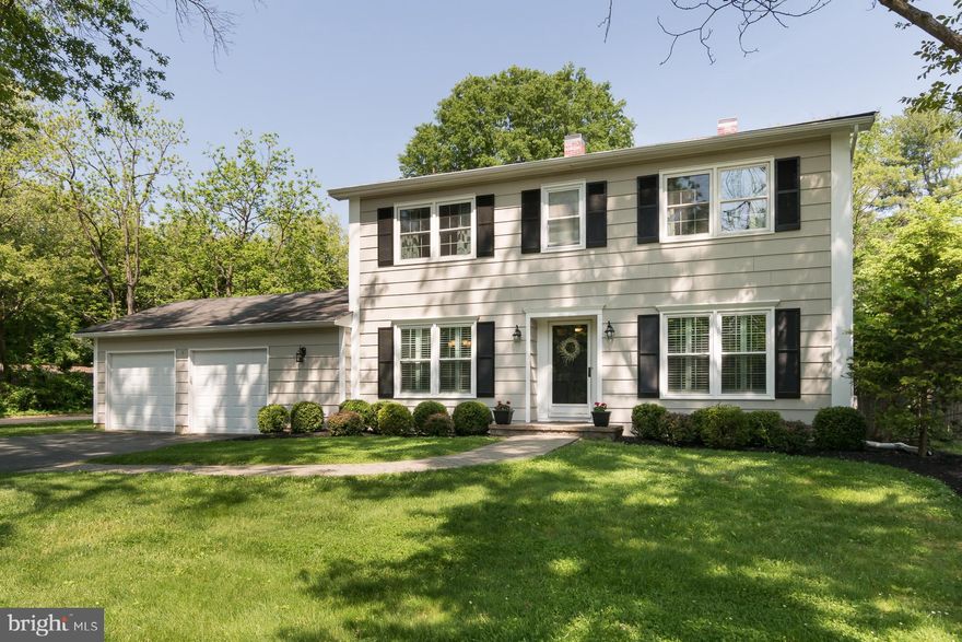 A beautiful street studded with majestic trees is home to this handsome Colonial and its lovely, lush yard just begging to host games of catch and summer BBQ’s. Hardwood floors, custom plantation shutters and a streamlined fireplace set a refreshingly relaxed mood in the living room, which continues throughout. The kitchen is clean, white and oh-so-functional with island seating, stainless steel appliances and easy-to-care-for granite countertops. For meals with full attendance, head to the adjoining dining room or out to the paver patio, just off the family room. Upstairs, all 4 bedrooms enjoy corner placement for extra sun throughout the day. The main suite has a private bath, while the larger hall bath is freshly redone in shades of white and gray with a beautifully tiled tub. The full-size basement is super clean, newly painted and a great option for even more space, should you need it. The train station is only a mile and a half around the bend and fantastic WW-P schools are just a little further!

Fireplace and chimney sold as is.