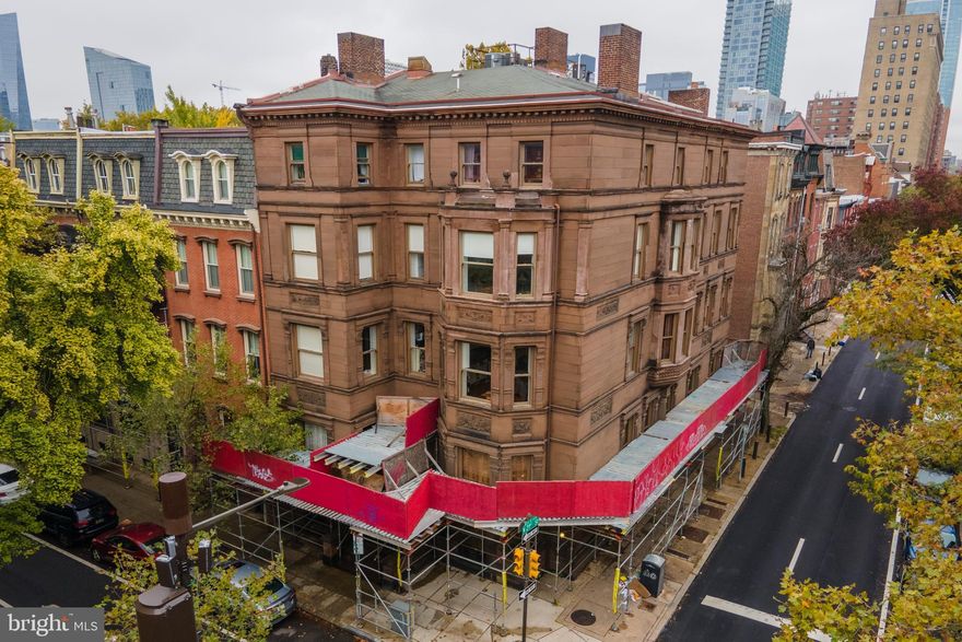 Rare and exceptional in the heart of Rittenhouse Square, Philadelphia, the historic Campbell Mansion is available for sale.  Built in the 19th Century, this extraordinary brownstone includes 10 beautiful apartments, a sweeping entrance, grand central staircase, and exquisite period details.  Each residence features separately metered utilities.  Meticulous maintenance records ensure minimal deferred maintenance and speak to the attention given by the current owners, who have been stewards of the property for over four decades.  Located at 21st and Spruce Streets, just steps from historic Rittenhouse Square, incredible restaurants, shopping, and all the best Center City Philadelphia has to offer.  An easy commute to well-renowned hospitals, universities, and Fortune 500 companies. The unique combination of a grand, historic asset and ideal location make this a once in a generation opportunity.
