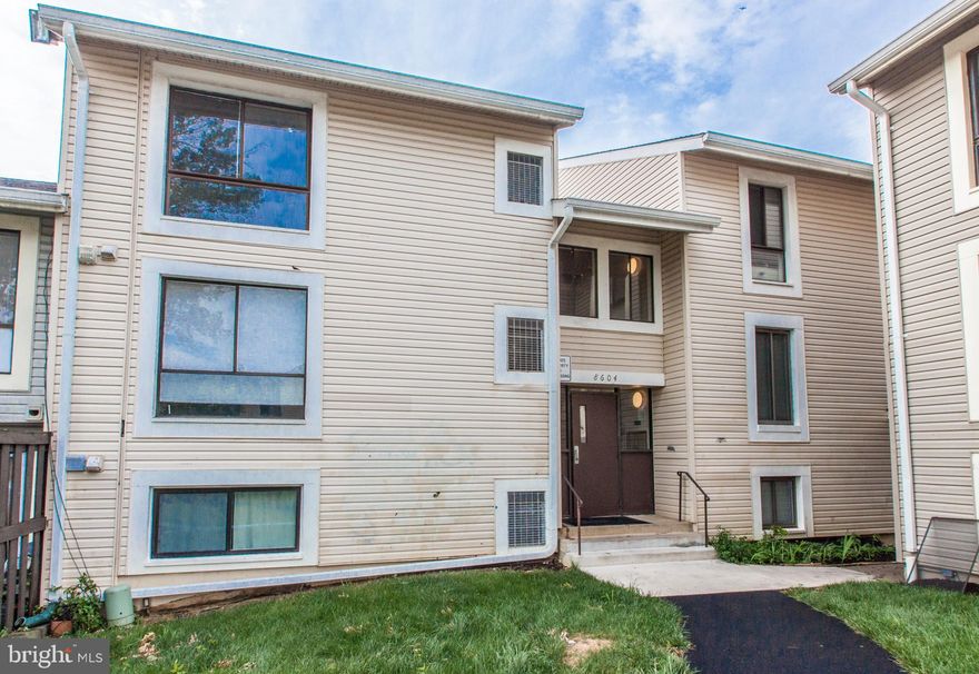 Completely updated 1BR 1BA unit. Spacious living bedroom and living spaces.  All new in 2019, Pergo floors, windows, HVAC, kitchen updated with granite counters, fresh paint and power washed privacy fenced patio. In-unit stacked washer/dryer.  New Weggmans and tons of shopping, easy commute and assigned parking space.  Private location with zero through traffic.  VA approved!