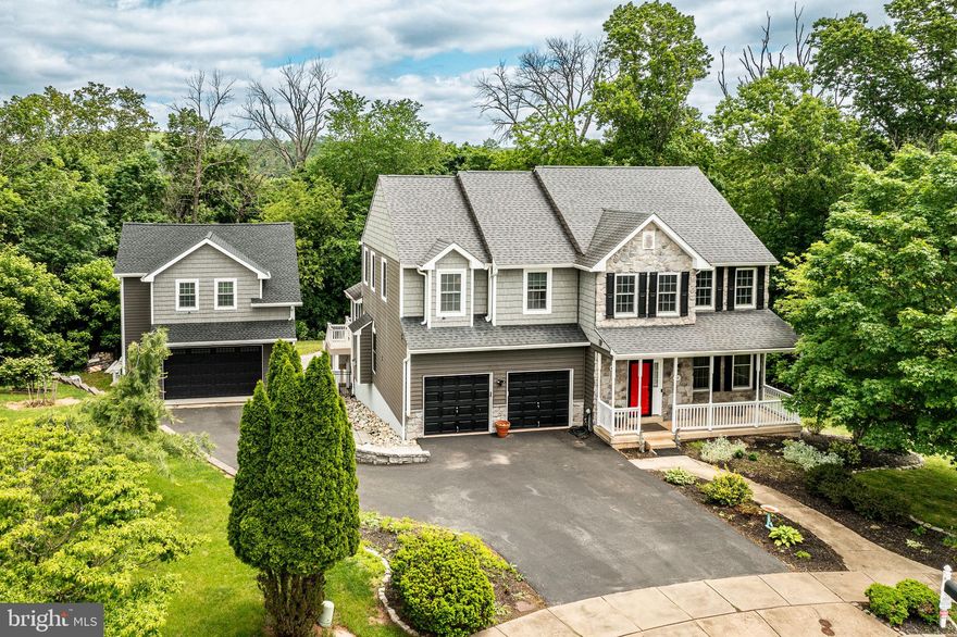 *** Professional Pictures coming soon*
Coming soon to the market, prepare to be amazed by this enormous 4-bedroom home at 217 Von Steuben Drive! Nestled at the end of a peaceful cul-de-sac, this stunning property offers serene views of the Perkiomen and its natural beauty. Step inside to discover a gourmet kitchen that is a chef's dream, featuring a commercial hood, gas range, and elegant granite countertops. The open layout flows seamlessly into the family room, where you'll find a cozy gas fireplace perfect for gatherings. Off the kitchen, a massive deck spans the width of the house, providing an ideal spot for entertaining or simply enjoying the tranquility of your surroundings. Overlooking a sparkling saltwater inground pool and lush woods, this outdoor space is your private oasis. The second floor features a spacious primary en-suite with a charming sitting room, providing ample space to relax and unwind. The walk-out finished basement is a versatile space currently designed as a home gym and movie room, complete with sliders that lead to a shaded patio beneath the deck—ideal for enjoying the pool area. For car enthusiasts or hobbyists, the detached garage is a dream, offering space for up to four vehicles, a 200-amp electrical system, heat, and an epoxy floor.
Additionally, the studio above the garage provides an extra 800 square feet of living space, complete with its bathroom—ideal for a creative workspace. This summer, get ready to relax and entertain in your backyard paradise. Whether you’re cooking, swimming, or hosting gatherings, this home offers everything you need to enjoy the best of outdoor living. Don't miss your chance to make this incredible property your own!
Please note there are 4 bedrooms and 3.5 baths in the main house. In the studio area, there is an additional bathroom, laundry, and bedroom.  The detached garage is fully heated. There are too many features for us to list here in the garage, which also has a powder room. Additional information will be added after the photos.