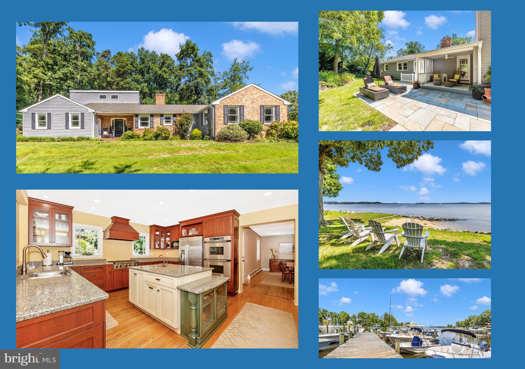 If you’ve been waiting for a 5 bedroom, 3.5 bath home in Ulmstead Estates, then today is your day! Seated on more than a half acre, this beautifully well-maintained home offers an abundance of indoor and outdoor living and entertaining space. Open the front door to the welcoming foyer and experience the great flow and design of the main floor! The living room boasts a charming fireplace (gas) and the heart-of-the-home gourmet kitchen opens to a spacious family room on one side and an extensive dining room on the other, along with a powder room in the hall. The amazing view through the French doors and large windows in the family room allow you to enjoy the outdoors while indoors, or step out into the private and superbly landscaped backyard oasis, which is perfect for either hosting or quiet meditation. Still on the main floor, but separated from the living space, are 4 of the bedrooms, including the primary with en suite bath, another full bathroom and the laundry room. Upstairs you’ll find the 5th bedroom, a large sitting room and the third full bathroom, creating a semi-private space that could be used for guests, older children, an in-law suite, or perhaps this is your primary? The basement affords significant storage, workbench, and a door to the backyard. Parking is never an issue with the large driveway and 2 car garage. Living in Ulmstead Estates on the Magothy River can be as serene or as active as you choose! Ulmstead Estates Club offers 2 private marinas with boat slips, a community pool, tennis courts, pickleball courts, ballfields, picnic and playground area at Ulmstead Beach, and a year round calendar of activities. This highly sought after community is minutes to downtown Annapolis, and commutable to Washington DC, Baltimore and BWI Airport. Welcome home – 1043 Placid Ct is move-in ready and waiting for you!!