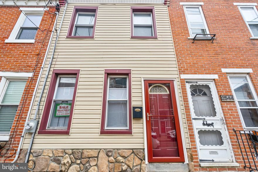 Welcome to 2546 Dauphin St . You can be the lucky owner of this lovely two-bedroom home on a very nice block located in an amazing section of Fishtown. ! The price is a steal for this location! Don't miss out. The home is freshly painted, new flooring, new lighting fixtures and more upgrades . This home also offers a bigger than average yard . Come Take a Look! Move In Ready!!!