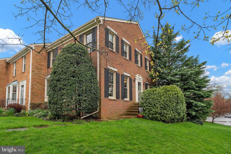 OPEN SUNDAY APR 7 2-4pm Beautifully updated 4 bedroom, 2 full/2 half bath end-unit townhouse with the largest floor plan in the community! This house is full of light with all updated windows.  The main level offers a formal living room and dining room that opens to an eat-in kitchen with stainless steel appliances, granite counters, pantry and a large bay window. Upstairs you'll find a primary suite with ensuite bathroom, along with two additional bedrooms that share a hall bath. Enjoy a spacious, fully finished lower level rec room with sliding glass door to the rear patio and fully fenced back yard. A lower level bedroom, half bath and laundry room round out this space. Lawn mowing and trimming  is covered by the community association. Other updates include: architectural shingle roof (2016), high efficiency gas heat and central air with COR wi-fi thermostat (2017), high efficiency washer and dryer (2018), and Dishwasher (2022). Ideal Fairfax City location. Walk to new shopping and dining development on Fairfax Blvd. Minutes to downtown Fairfax shops, dining,  entertainment I-66, I-495 and the Vienna Metro! House comes with 1 assigned space but there are lots of unassigned spaces in the community.