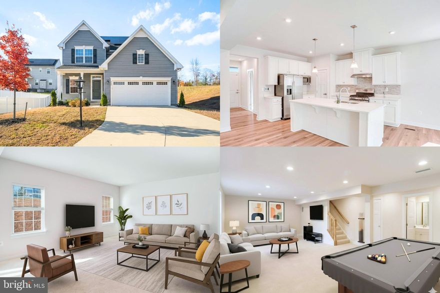 From its peaceful cul-de-sac setting to its solar-smart efficiency, this Rappahannock Landing residence welcomes you with an open, flowing layout and an abundance of natural light. Step inside and feel the sense of space as the floor plan unfolds effortlessly from room to room. The kitchen is the heart of the home—plenty of counter space, abundant cabinetry, and a center island with a breakfast bar that invites casual meals and lively conversation. Whether it’s a quick bite before the day begins or a gathering with friends, the space flows seamlessly into the Family Room, keeping everyone connected. A main-level home office offers a quiet place for focus, perfectly suited for remote work or study. Upstairs, the Primary suite feels like a true retreat—spacious, serene, and complete with two walk-in closets and a private ensuite bath. Three additional bedrooms, a full bath, and a conveniently located laundry room complete the upper level, offering comfort and function for every household member. Downstairs, the partially finished basement provides a large recreation room ideal for movie nights, hobbies, or entertaining guests. There’s also a full bath, walk-up access to the backyard, and plenty of storage for everything from holiday décor to sporting gear. With assumable solar panels, you’ll enjoy energy efficiency and real monthly savings compared to traditional electric bills. And when you’re ready to venture out, you’ll love being close to I-95, shopping, restaurants, parks, and the beautiful Rappahannock River. Peaceful. Practical. Perfectly placed. This home is where your next chapter begins.