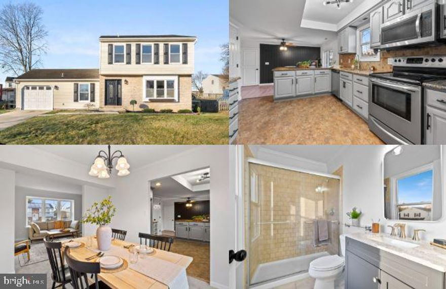 Lovely home w/ trim and tile details throughout! Central air, some new flooring, rooms in the LL, solid granite kitchen countertops with tile backsplash, tile in baths, and much more throughout. Really nice renovated and clean home ready to move into and priced right!