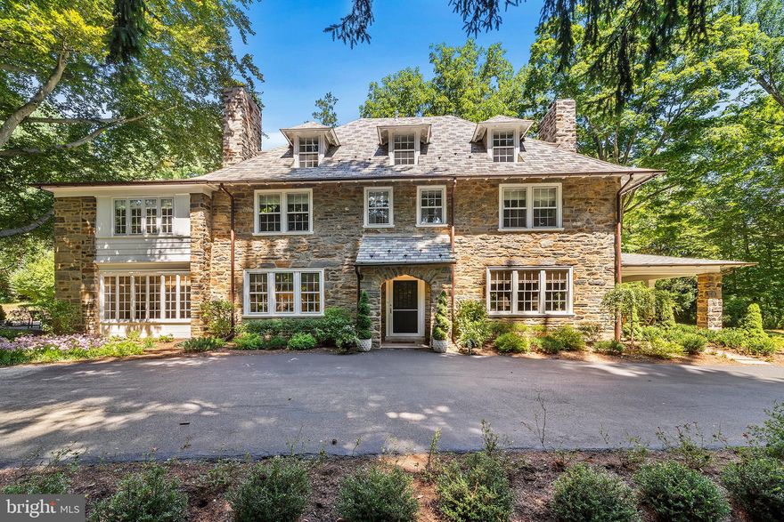This stone colonial home is a stunning example of traditional architecture that has been fully renovated to meet modern standards. The home is situated on a 1.3-acre lot, featuring a fenced-in yard and a covered porch that offers a perfect spot for relaxation and outdoor entertaining.
Upon arriving at the property, visitors are greeted with meticulous and mature landscaping that complements the exterior stonework, and natural surroundings. The large driveway leads to a 2 car garage, providing ample parking for guests and family members.
Inside, the home boasts a stunning kitchen that has been fully updated with chef's appliances, including a range, refrigerator, double wall ovens, and a built-in microwave.  It features custom cabinetry, high-end countertops, and an eat-at island with a sink, providing plenty of space for food preparation and entertaining. The main floor also features a spacious living room with a cozy fireplace and tons of natural light, a dining room, a mud room, a half bath, and a kitchen eating area. Upstairs, you'll find the luxurious primary suite, complete with a stunning ensuite bath and a large walk-in closet. 3 additional bedrooms and a full hall bath complete the second floor. The third floor features 2 more bedrooms with a Jack-and-Jill full bathroom and a well-sized homework/play area. Hardwood floors run throughout the home, adding to the classic and timeless aesthetic of the space
This home has been newly hooked up to public sewer, ensuring a reliable and efficient waste management system for the future.
638 Morris is an exceptional property that blends traditional charm with modern amenities, making it an ideal choice for those seeking a luxurious and comfortable living experience.